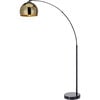 Arquer Arc Floor Lamp With Gold Shade And Black Marble Base - Lighting - 1 - thumbnail