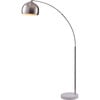 Arquer Arc 68.1" Metal Floor Lamp with Bell Shade, Polished Nickel - Lighting - 1 - thumbnail