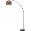 Arquer Arc 66.93" Metal Floor Lamp with Bell Shade, Rose Gold - Lighting - 1 - thumbnail