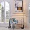 Danna 65" Modern Metal Arc Floor Lamp with Table and USB Port, Black - Lighting - 2