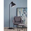 Aaron 70.8" Metal Floor Lamp with Adjustable Shade, Black - Lighting - 2