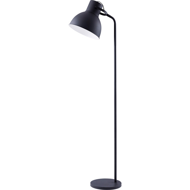 Aaron 70.8" Metal Floor Lamp with Adjustable Shade, Black - Lighting - 4