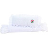 18" Doll, 2 pc White Eyelet Bedding, White - Doll Accessories - 1 - thumbnail