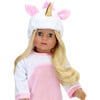 18" Doll, Unicorn Costume - Plush White - Doll Accessories - 2