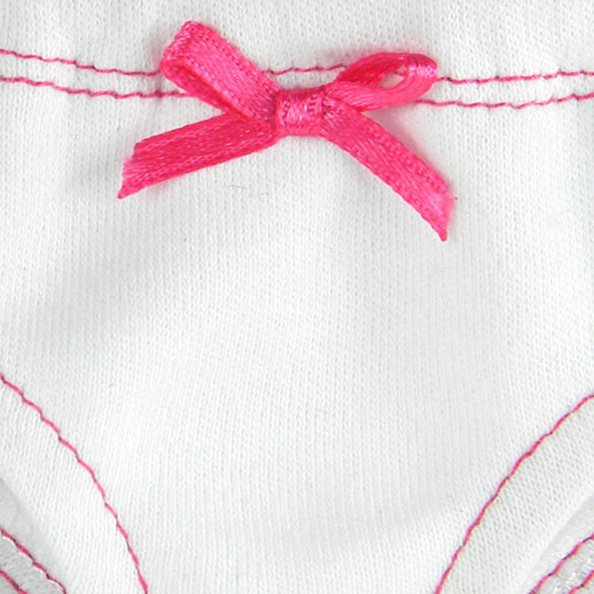 18" Doll, Set of 3 Underwear - Hot Pink/White/Blue - Doll Accessories - 2