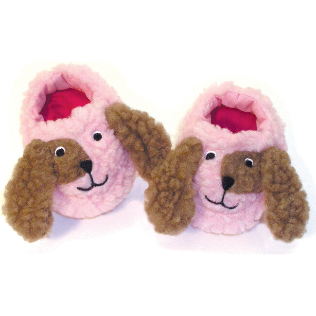 18" Doll, Puppy Dog Slippers, Pink