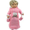 15" Doll, Bear Face Snowsuit - Light Pink - Doll Accessories - 1 - thumbnail