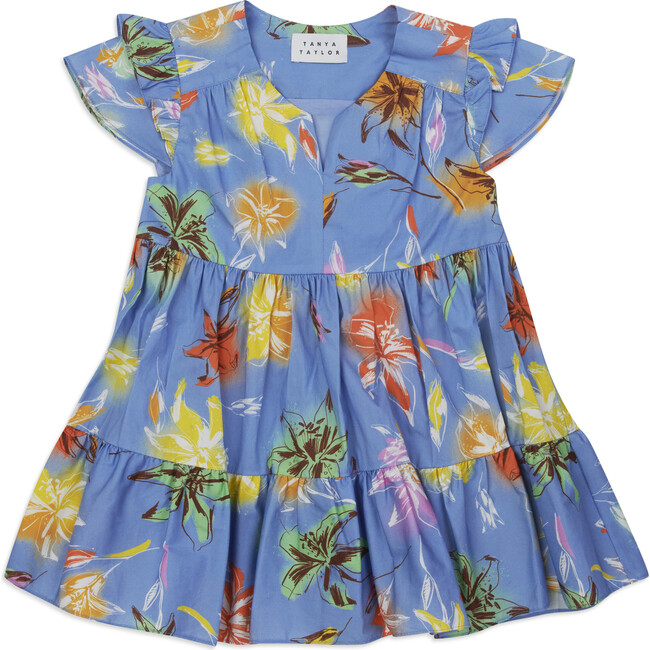 Mini Marisol Dress, Lily Haze Oxford Blue Multi