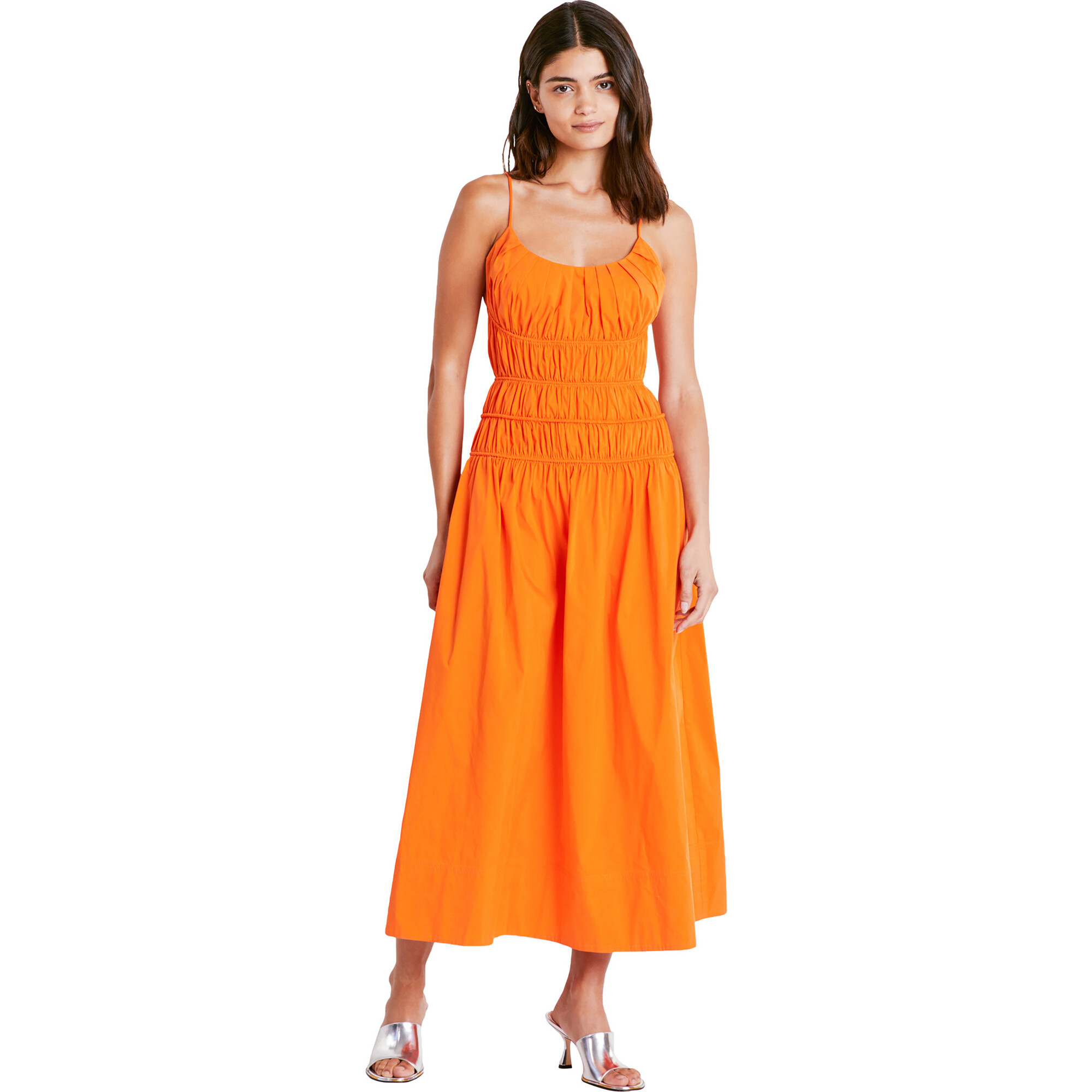 Women's Gabriella Dress, Orange Crush - Tanya Taylor Dresses | Maisonette