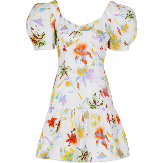 Women's Tiana Dress, Lily Haze Optic White Multi - Dresses - 1