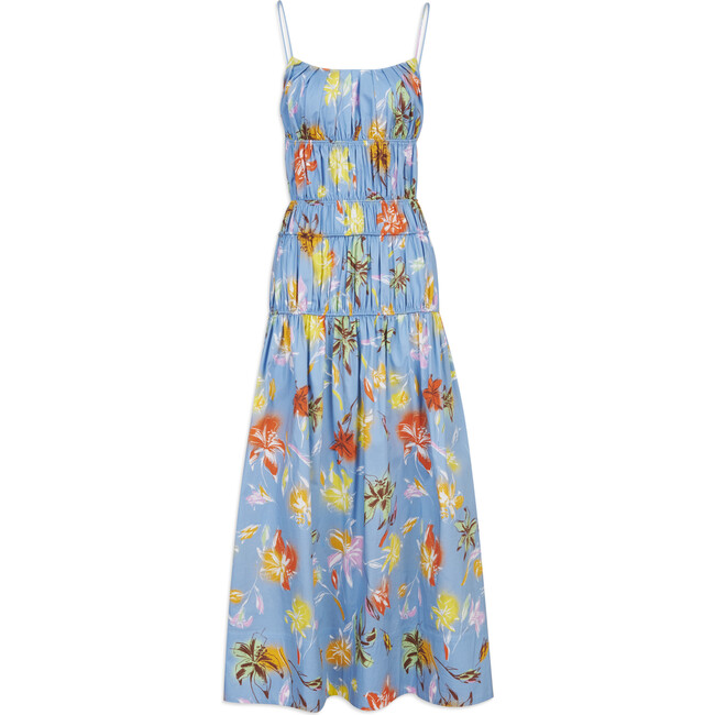 Women's Gabriella Dress, Lily Haze Oxford Blue Multi