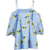 Women's Marisa Dress, Summer Blossom Oxford Blue - Dresses - 1 - thumbnail