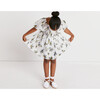 Mini Glenda Dress, Warped Lily Optic White Multi - Dresses - 3 - thumbnail