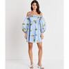 Women's Marisa Dress, Summer Blossom Oxford Blue - Dresses - 2 - thumbnail