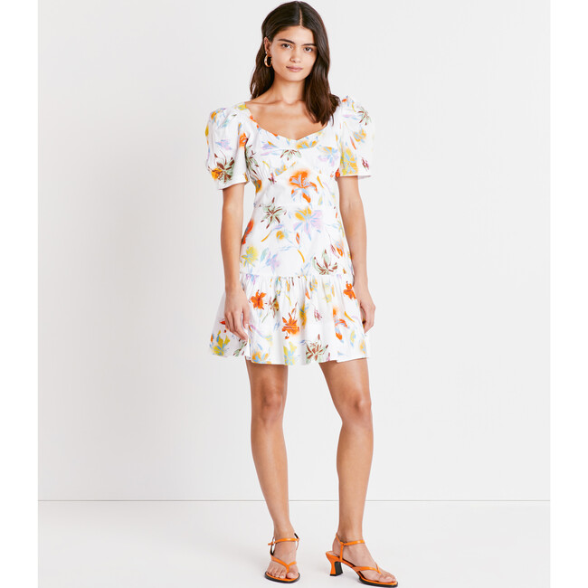 Women's Tiana Dress, Lily Haze Optic White Multi - Dresses - 3