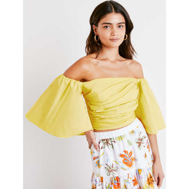 Women's Sloane Top, Lemon - Blouses - 5