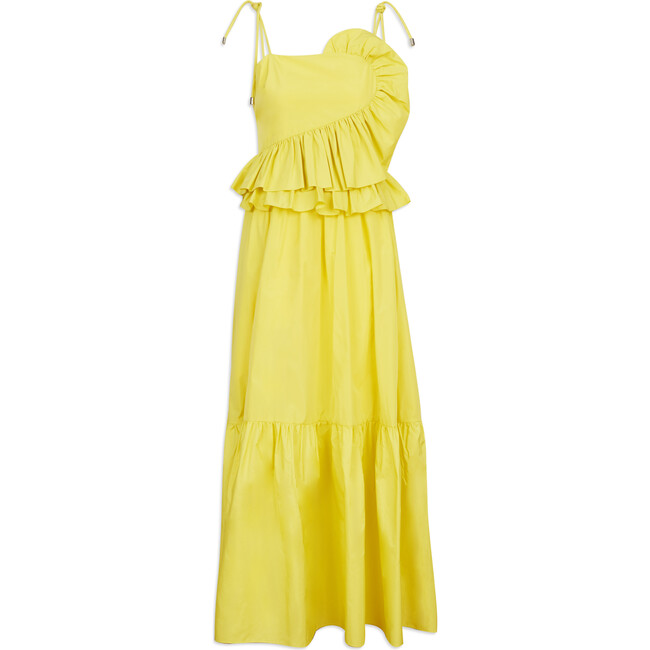 Women's Delphine Dress, Lemon - Dresses - 1