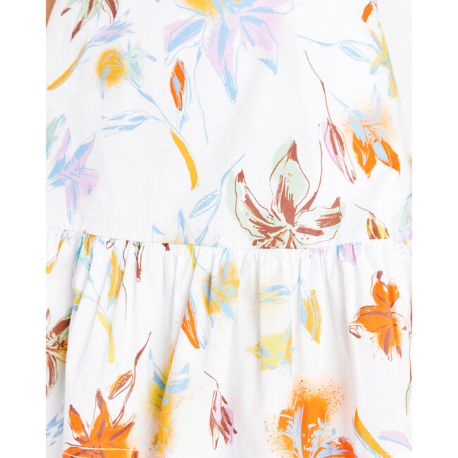 Women's Tiana Dress, Lily Haze Optic White Multi - Dresses - 7