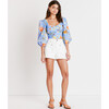 Women's Aileen Top, Lily Haze Oxford Blue Multi - Blouses - 2