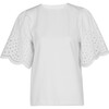Women's Jacie Top, Optic White - Blouses - 1 - thumbnail