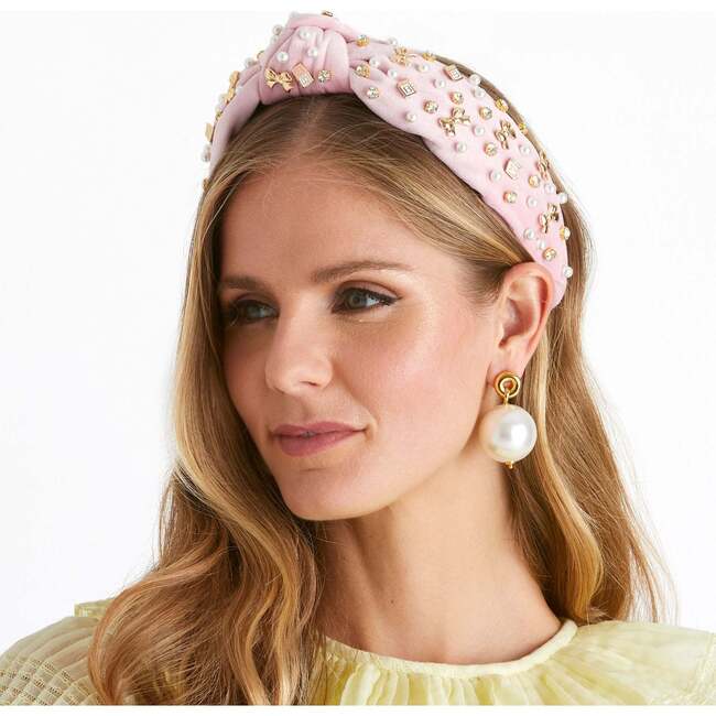 Women's Baby Shower Knotted Headband, Pink