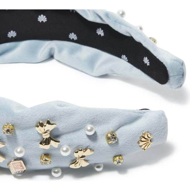 Women's Baby Shower Knotted Headband, Blue - Hair Accessories - 3