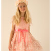 Cinderella Pink & Gold Blossom Tulle Girls Party Dress - Dresses - 2 - thumbnail