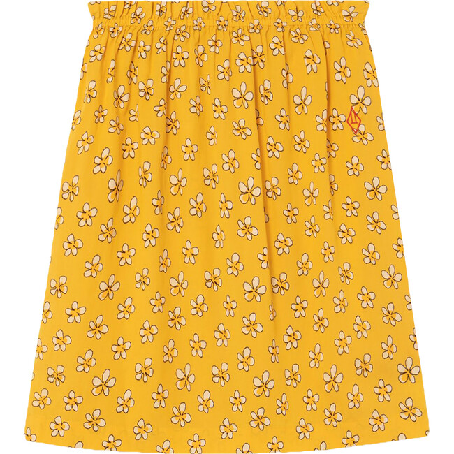 Kitten Kids Skirt Yellow Flowers