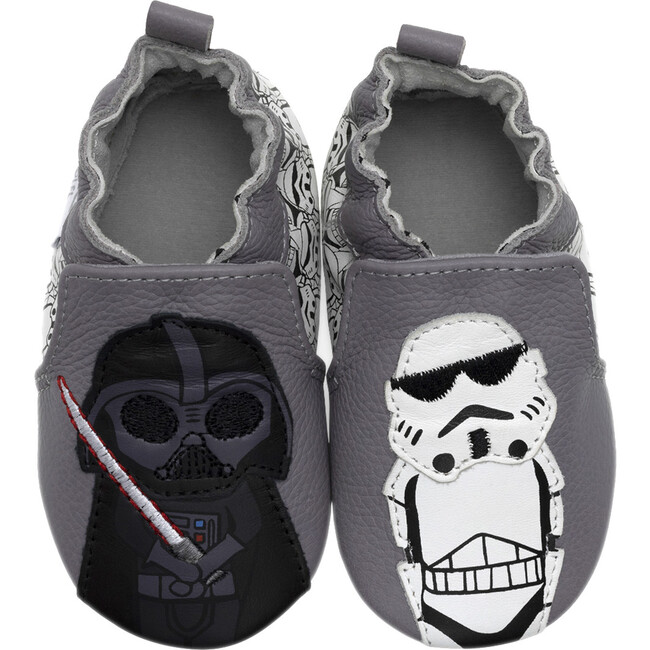 The Empire Soft Sole Shoes, Grey - Crib Shoes - 6