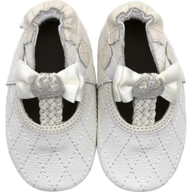 Princess Leia TM Soft Sole Shoes, White - Crib Shoes - 6