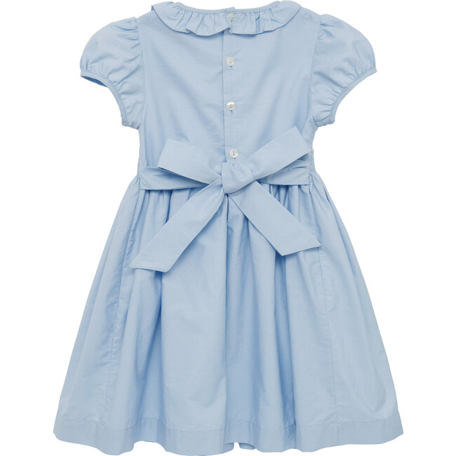 Willow Rose Hand Smocked Dress, Cornflower Blue - Dresses - 2