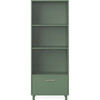 Indi Tall Bookcase, Fern Green - Bookcases - 1 - thumbnail