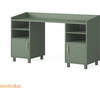 Indi Doublewide Desk, Fern Green - Desks - 2