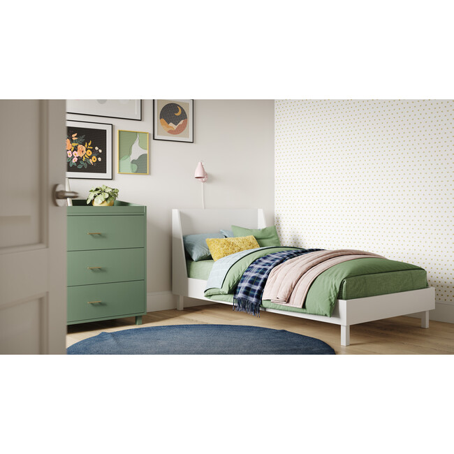Indi 3-Drawer Dresser, Fern Green - Dressers - 3