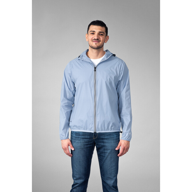 Unisex Full Zip Jacket, Power Blue - Jackets - 6