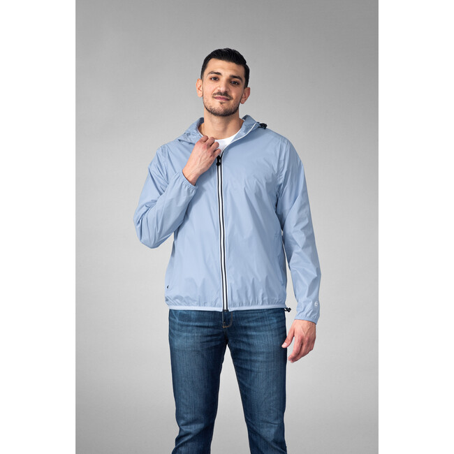 Unisex Full Zip Jacket, Power Blue - Jackets - 7