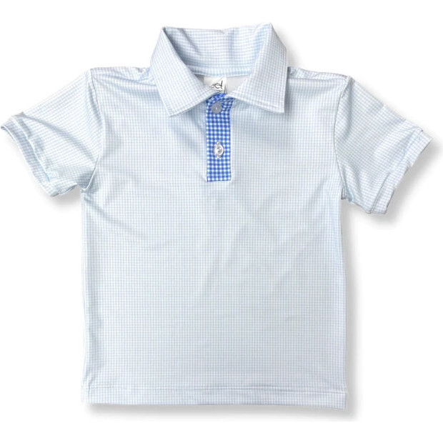 Parker Polo, Blue and Royal Mini Gingham