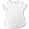 Bridget Basic T, White Pink & Blue Mini Gingham - Tees - 1 - thumbnail