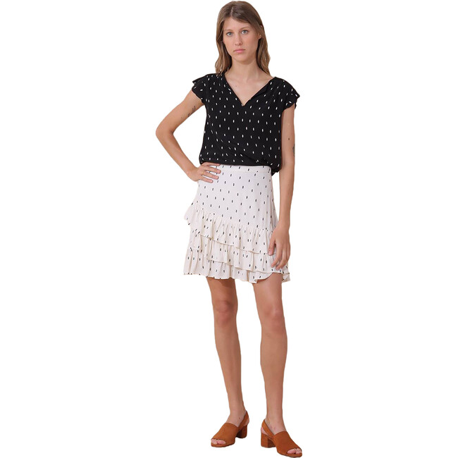 Women's Marion Ikat Skirt, Ecru