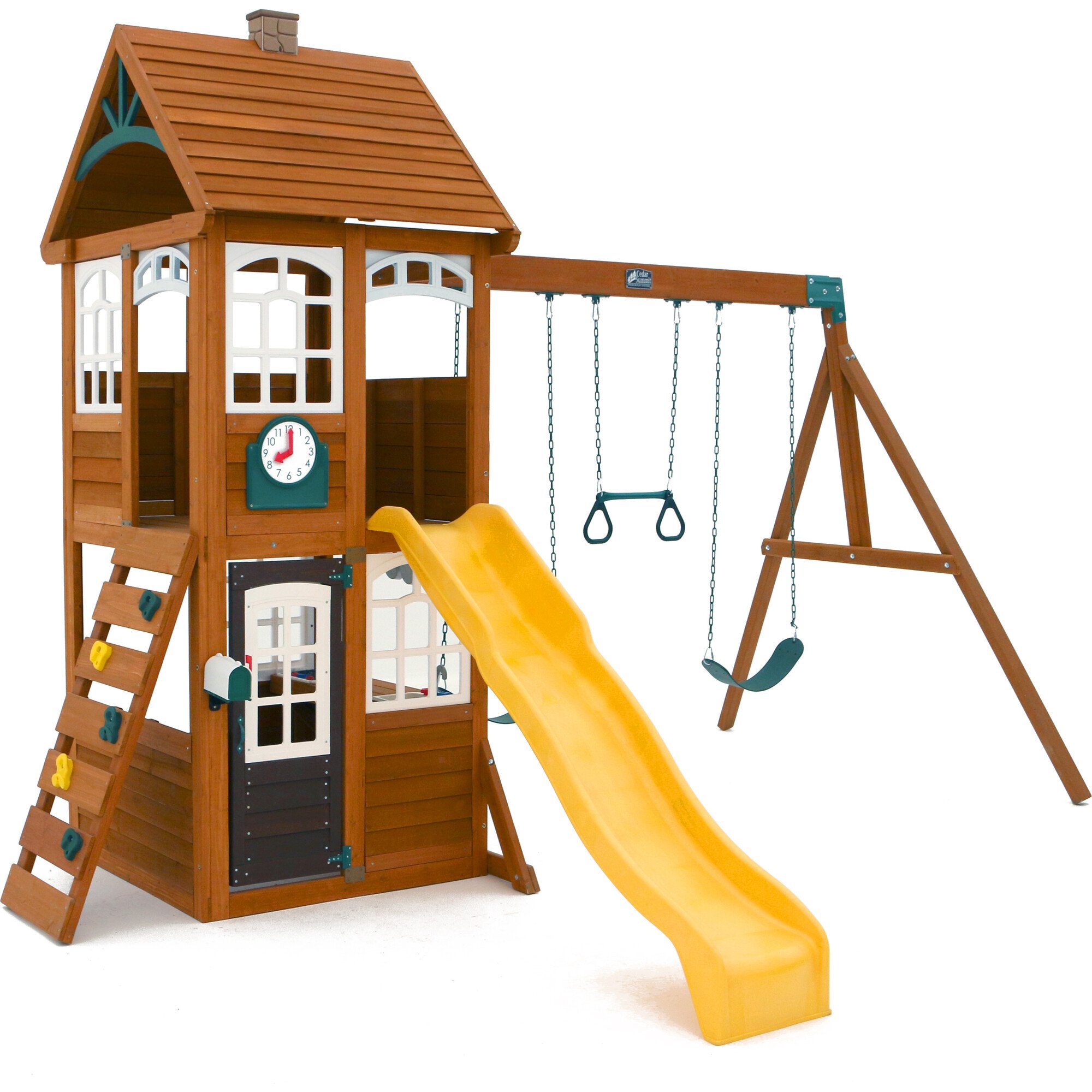 McKinley Wooden Swing Set Playset KidKraft Backyard Park Maisonette