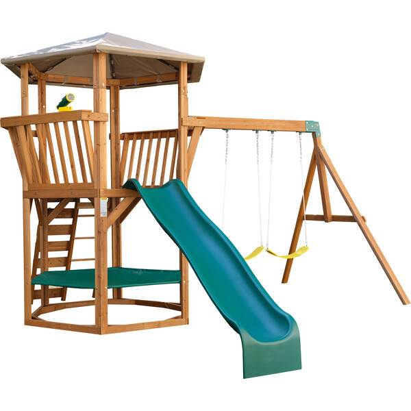 Jungle Journey Wooden Outdoor Swing Set KidKraft Backyard & Park