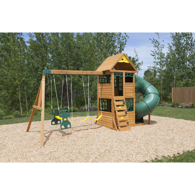 Cloverdale Cedar Wood Swing Set / Playset - Outdoor Games - 1