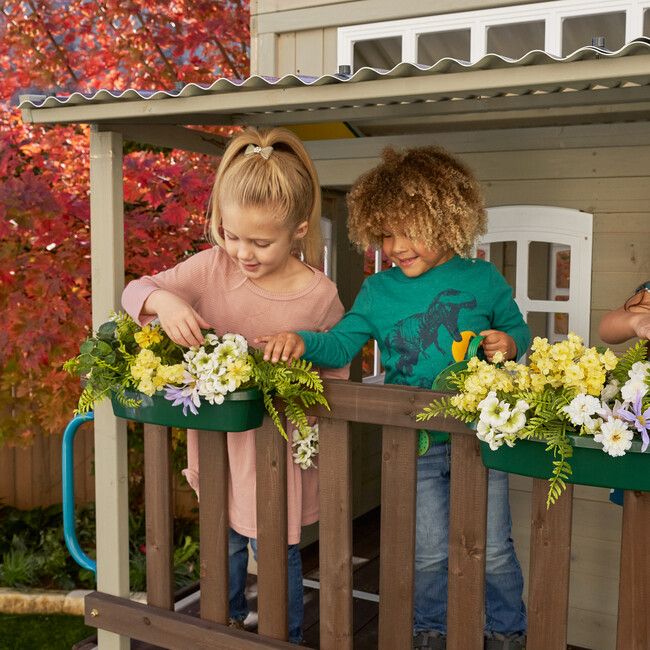 Cozy Escape Wooden Outdoor Two-Story Playhouse - Playhouses - 6