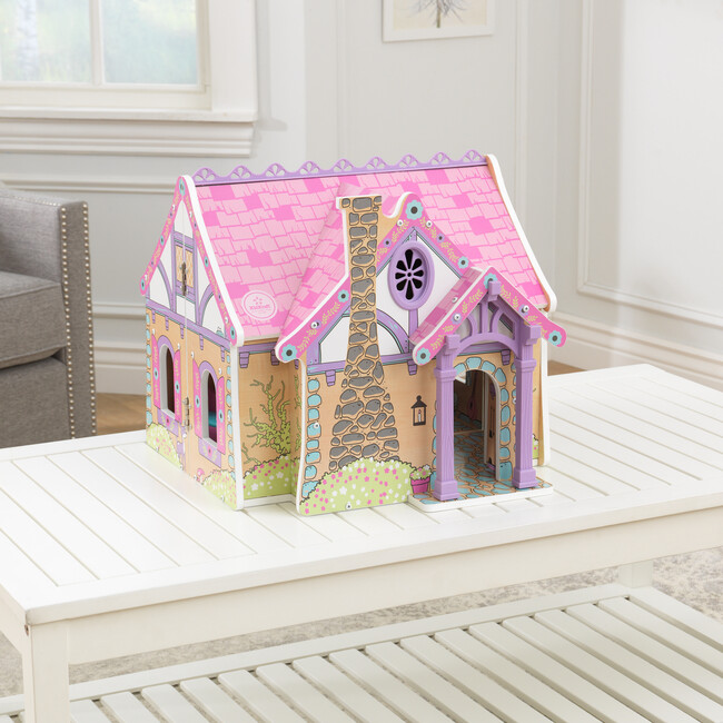 Wooden Enchanted Forest Dollhouse with 16pcs - Dollhouses - 3