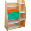 Pocket Sling Storage Wooden Bookshelf - Bookcases - 1 - thumbnail