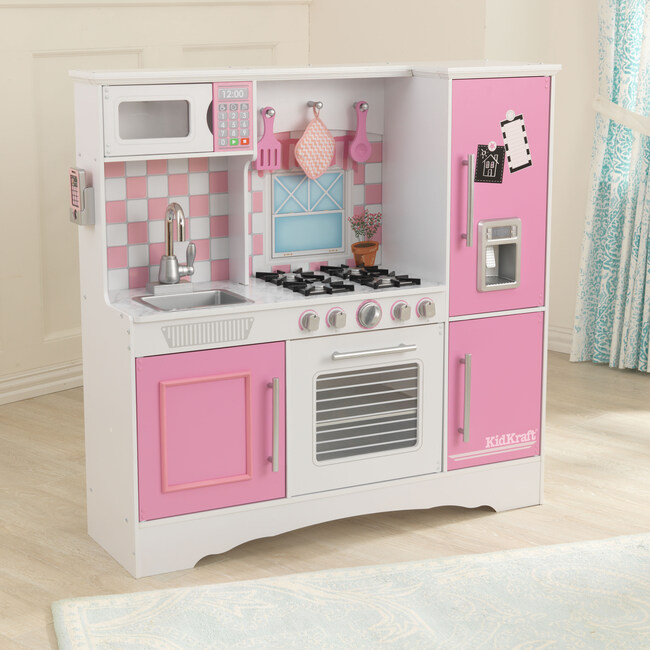 Kidkraft play kitchen pink on sale