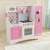 Pink Culinary Wooden Play Kitchen with 4 Accessories - Play Kitchens - 3