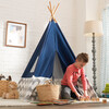 Deluxe Bamboo and Canvas Play Tent, Navy/Chevron - Playhouses - 2