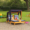 Wooden Outdoor Double Chaise Lounge - Kids Seating - 3