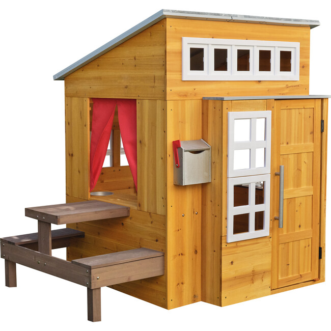 Modern Outdoor Wooden Playhouse